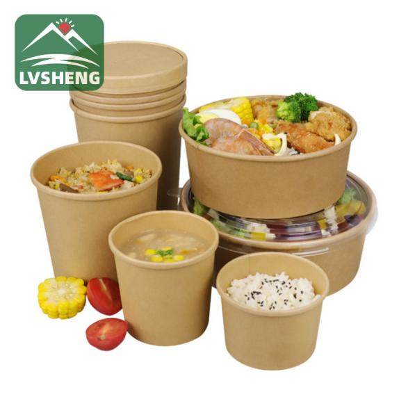 Kraft Paper Bowl ohutu toidu äravõtmiseks?