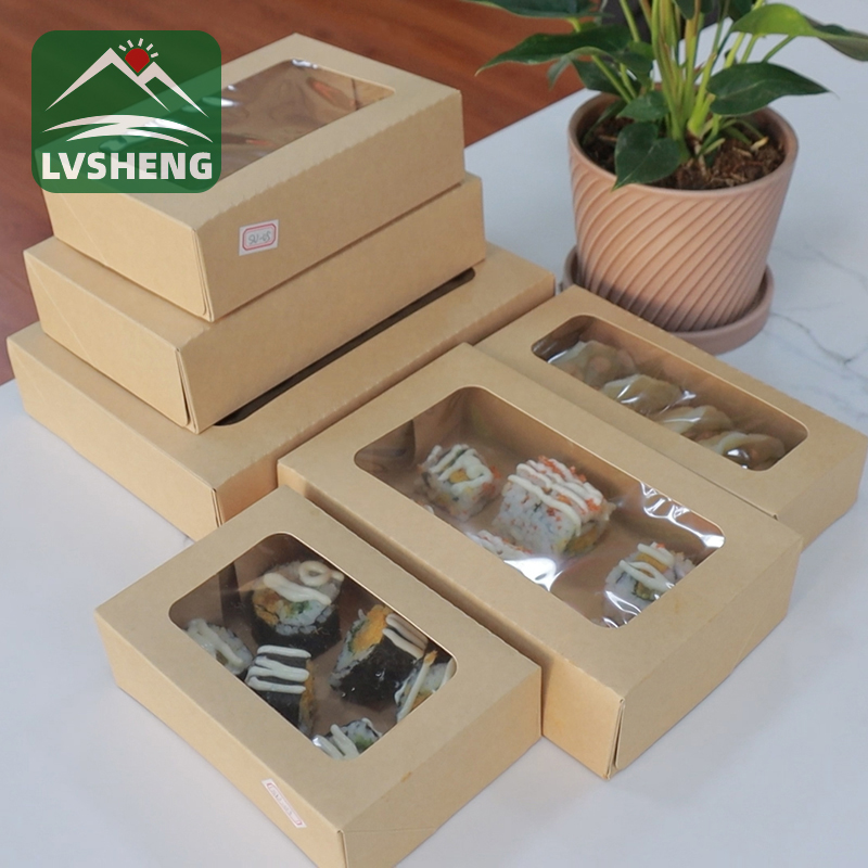 Uued tooted Xiamen Lvsheng Factory -Sushi Togo kastist selge aknaga